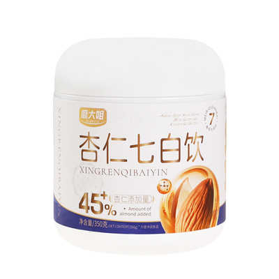 杏仁七白饮甜杏仁粉烘焙银耳百合山药学生美营养早餐白代餐冲饮粉