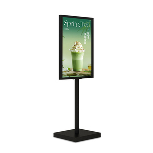 立式落地式广告展示牌pvc板苹果立牌海报展示架60x80立架广告牌