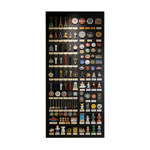 冰箱贴展示板磁吸板黑板墙贴上墙墙面板家用装饰照片墙铁板磁吸背板哑光写字置物架磁力贴片磁吸珐琅板镀锌板