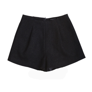 2025新款秋冬外穿配靴女短裤小个子显瘦阔腿裤加厚毛呢打底裤时尚