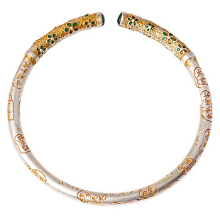 宫里上新银手镯女款纯银999足银古法吉言新中式送妈妈款生日礼物