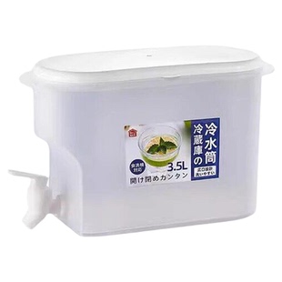 冰箱冷水壶带龙头饮料桶大容量冰水壶家用水果茶凉水壶果汁冷饮桶