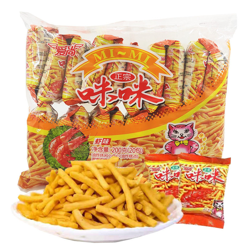 爱尚咪咪虾条小包超级好吃零食