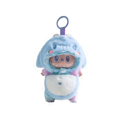 labubu娃衣搪胶毛绒蓝鲨鱼