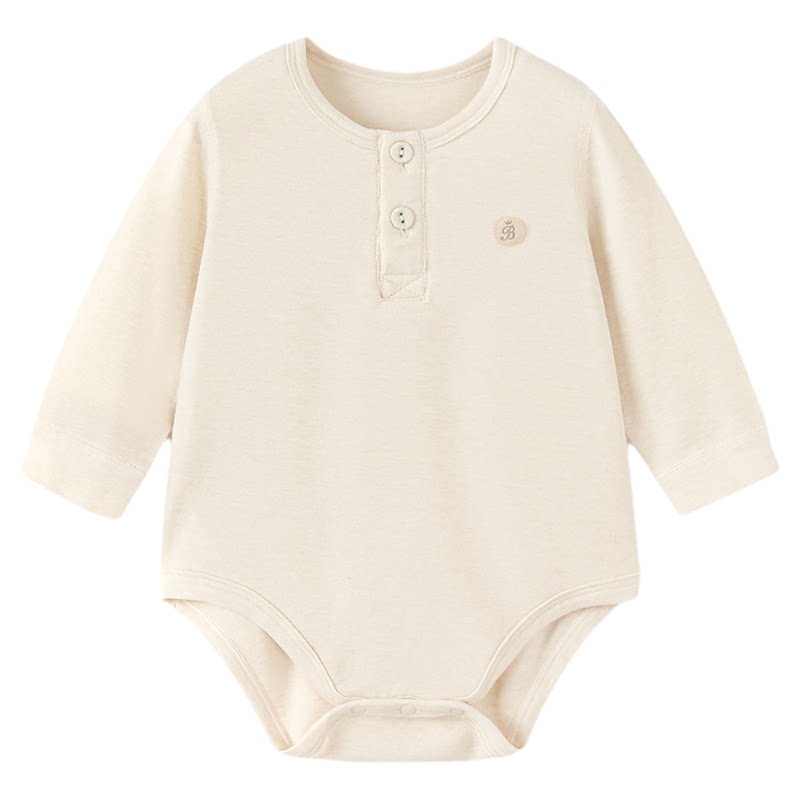 babylove【暖呼吸】婴儿包屁衣秋冬季睡衣羊毛三角哈衣宝宝打底衣