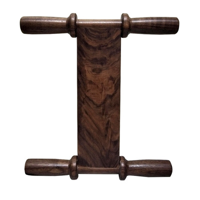 大型风筝轮放飞器工字拐实木黑胡桃拐子挠线板手握轮高端成人传统