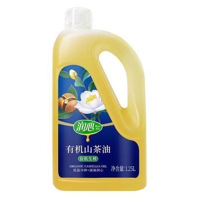 润心有机茶籽油1.25L低温压榨