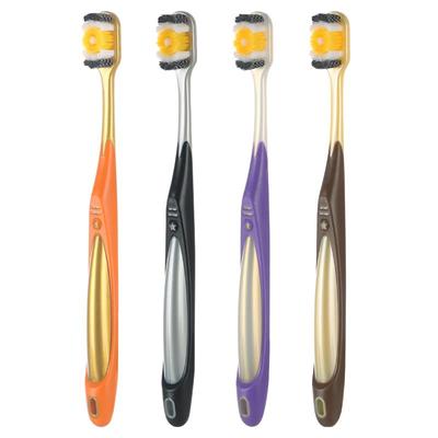 男士中硬毛螺旋丝牙刷套装牙缝