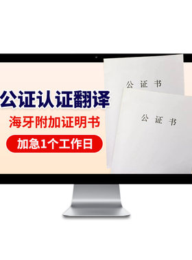 线上公证认证海牙翻译出生亲属关系无犯罪记录委托出行协议海基会
