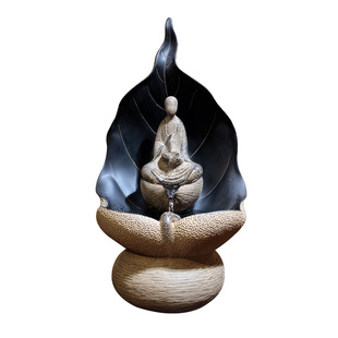 新中式流水摆件禅意空间家居招财装饰办公室茶室佛堂桌面喷泉景观