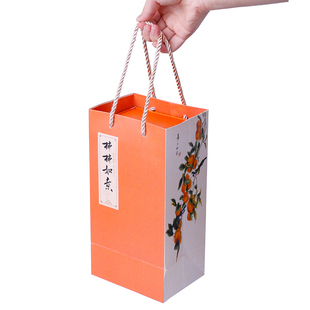 事事如意柿柿如意柿子罐陶瓷茶叶罐礼盒包装普洱红茶碎银子伴手礼