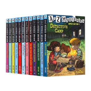 英文原版 A to Z Mysteries Super Edition 神秘事件特别版12册 小学初级章节书 儿童侦探推理小说 英文版 进口英语原版书籍