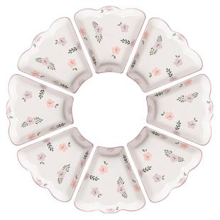 冷菜大拼盘餐具年夜饭陶瓷家庭团圆饭碗碟组合圆形菜盘子家用套装