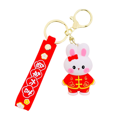 星霖创意可爱搪胶作揖抱拳