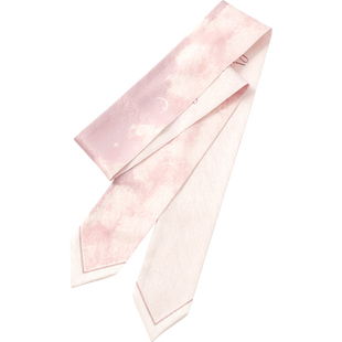 美貌入侵企划~知雾原创丝巾小长条粉色发带领巾领带绑包包长腰带