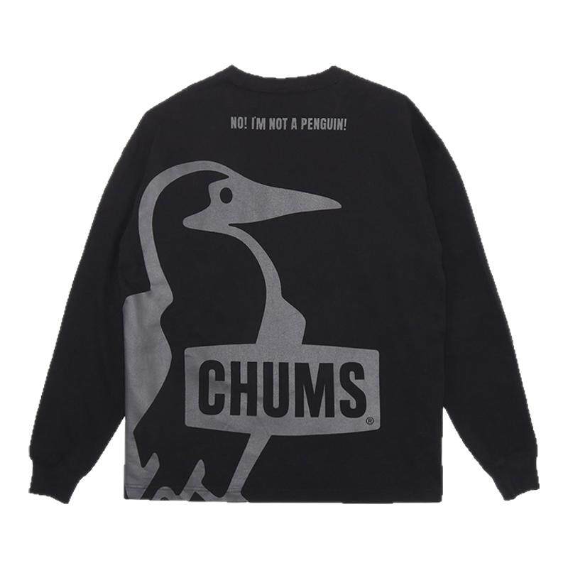 CHUMS洽洽鸟运动户外休闲棉质印花卫衣长袖T恤CH01-2455