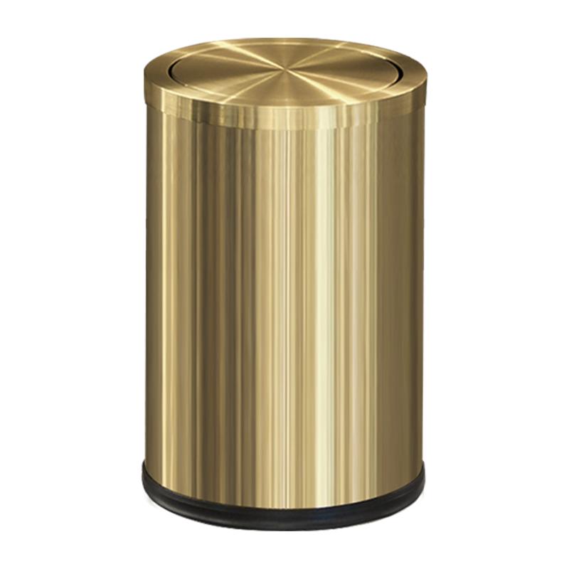 金色高级感垃圾桶跨境热销