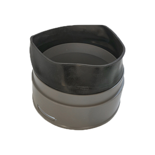 新风系统PE管道连接快接件110-160管抽排吸风机法兰风口连接头