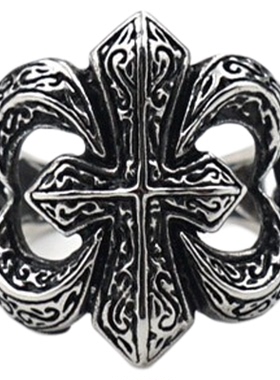 Syou中性不锈钢朋克复古小众戒指