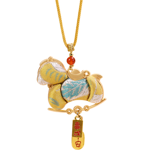 新年手工宋锦小马吊坠挂件diy材料包新中式车载挂饰生肖钥匙配件