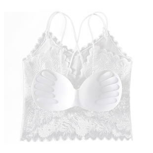 蕾丝美背小吊带背心女内搭设计感打底黑色性感可外穿夏天抹胸内衣