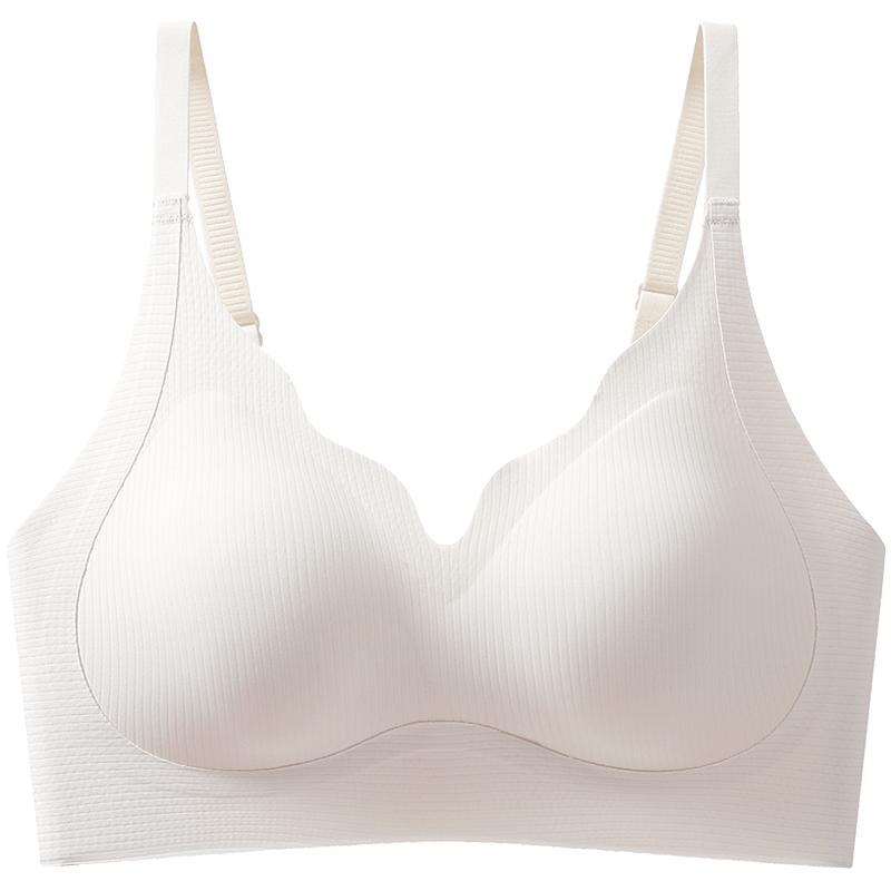 無痕內(nèi)衣女小胸聚攏顯大無鋼圈文胸吊帶美背收副乳上托防下垂胸罩