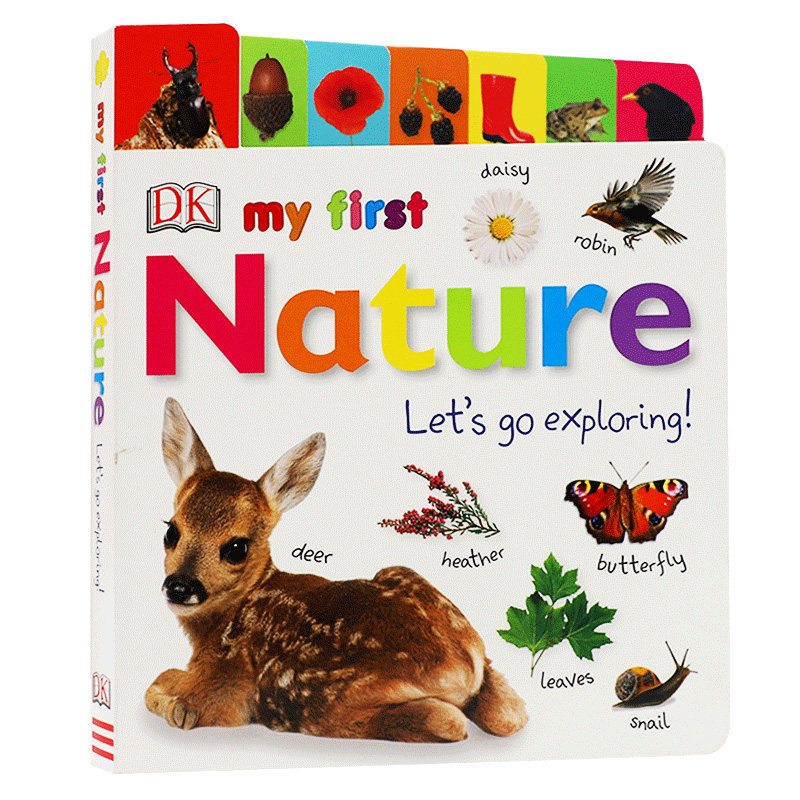 英文原版My First Nature Let's Go Exploring 我的首个大自然让我们去探索 DK出版3-5岁低幼儿童英语启蒙绘本亲子互动早教书