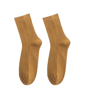 5双百棉里外纯棉防臭不起球厚袜子女中筒全棉春秋冬季海百娜辽源