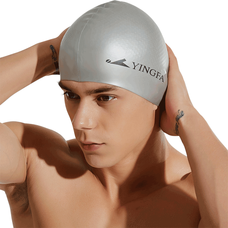 英发通用专业防滑颗粒舒适游泳帽