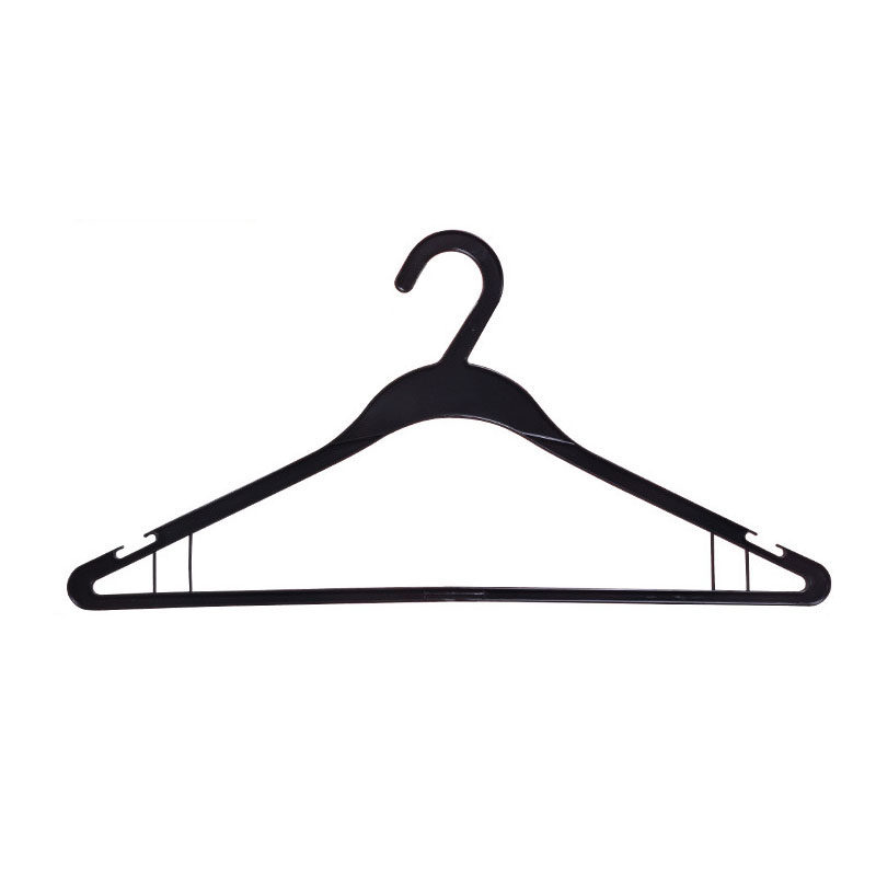 儿童成人透明塑料一次性干洗专用摆地摊衣架家用服装店黑色挂衣服
