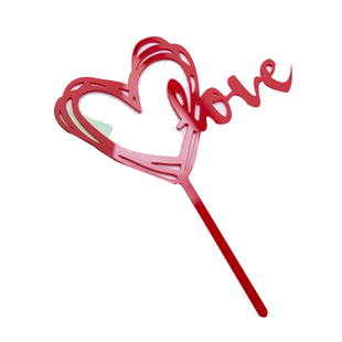 亚克力插牌生日快乐蛋糕装饰五角星心形祝寿烘焙甜品台装饰10个装