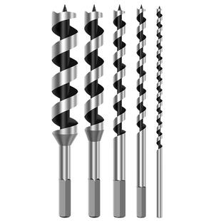 高硬度深孔支罗钻木工专用六角柄手电钻加长麻花钻开孔器钻头定位