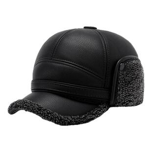 中老年人帽子男款冬季爸爸保暖东北雷锋帽老人爷爷冬天护耳鸭舌帽