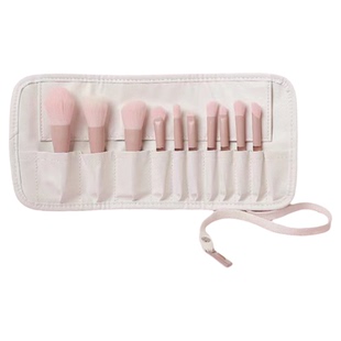 BIJ同款桃粉色mini化妆刷套装10支眼影刷散粉刷旅行便携软毛刷子