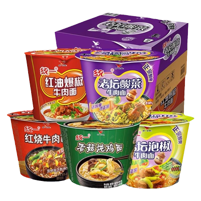 统一来一桶方便面12桶装老坛酸菜香麻辣牛肉泡面宿舍夜宵食品整箱