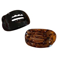 不硌頭鮑魚抓夾圓形扁平發(fā)夾飾品