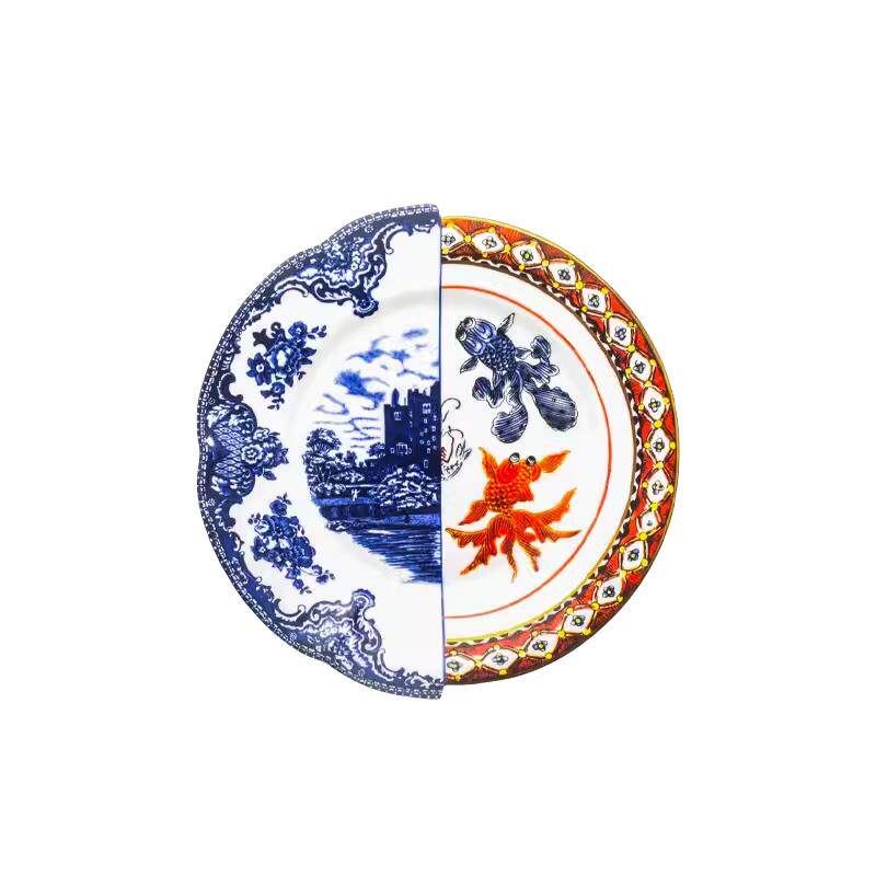中秋送礼seletti餐具餐盘中西合璧新婚乔迁礼物骨瓷高级艺术盘子