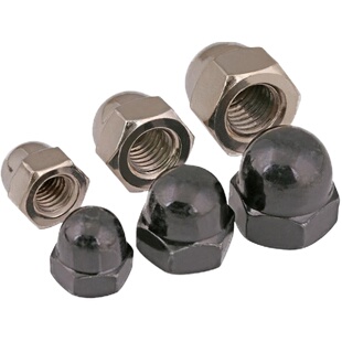 GB923镀镍盖型螺母 黑色盖形螺帽装饰球头螺丝帽M3M4M5M6M8M10M12
