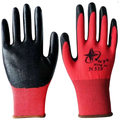 红宇12双/包539丁黑机械防护手套