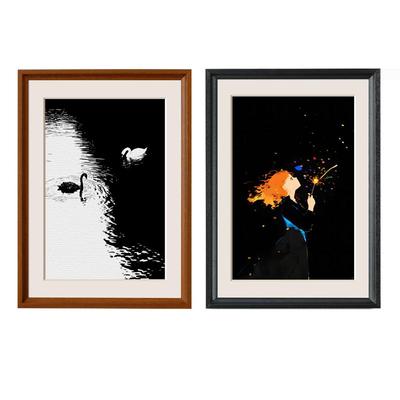 相框大尺寸挂墙实木卡纸画框空框