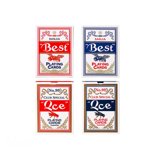 Best扑克牌Qce百家乐专用扑克牌小蜜蜂德州扑克桥牌100副整箱批发