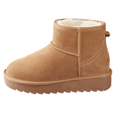 周冬雨同款雪地靴内增高加绒保暖