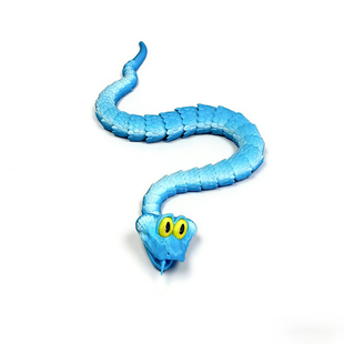 跨境新款3d打印盖瑞蛇玩具关节可动仿真动物模型礼物道具儿童玩具