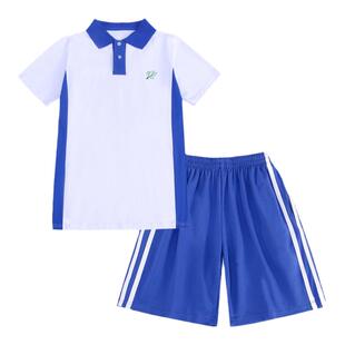 向阳鹿深圳市中学生校服高中生夏季纯棉速干初中短袖长裤外套套装