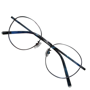 超轻正圆框奶咖色防蓝光辐射眼镜框架女可配近视镜片素颜显脸小男