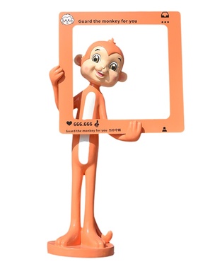 卡通猴子摆件玻璃钢雕塑厂家直销