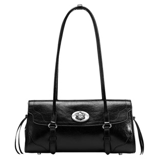 JTB无界法棍包.新款包包女大容量通勤黑色单肩包简约轻奢腋下包