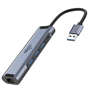 爱国者usb转网口网线转接口拓展坞rj45千兆电脑网卡typec宽带转换器usb接口拓展以太网线扩展坞笔记本台式机