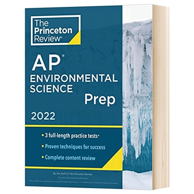 普林斯顿评论AP环境科学 2022 美国大学课程 英文原版教材 Princeton Review AP Environmental Science Prep, 2022 3套练习题