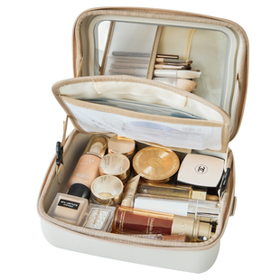 带镜子LED灯化妆箱女2026新款高端旅行出差手提便携行李箱大容量